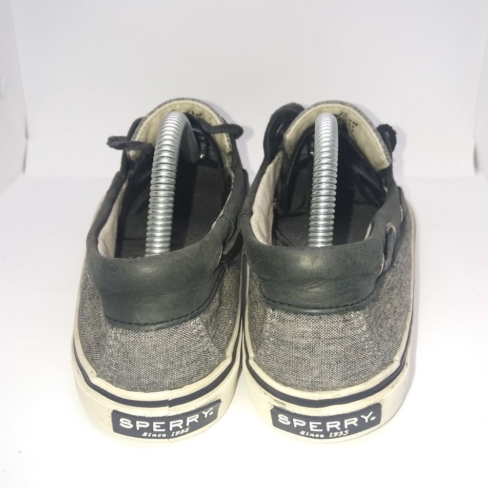 Sperry Top Sider Bahama 2 Leather Collar Boat Shoes Men's Size 9 M Black, White - Picture 4 of 8